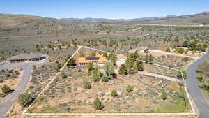 View of property location with property parcel outlined and rural landscape