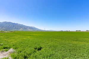 Mountain view with rural landscape and a pastoral area