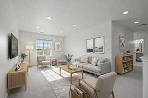 Loft UpstairsVirtually Staged