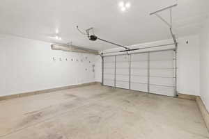 2 car garage with extra depth