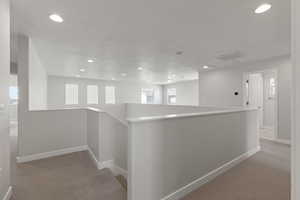 Stairway to upstairs loft and bedrooms