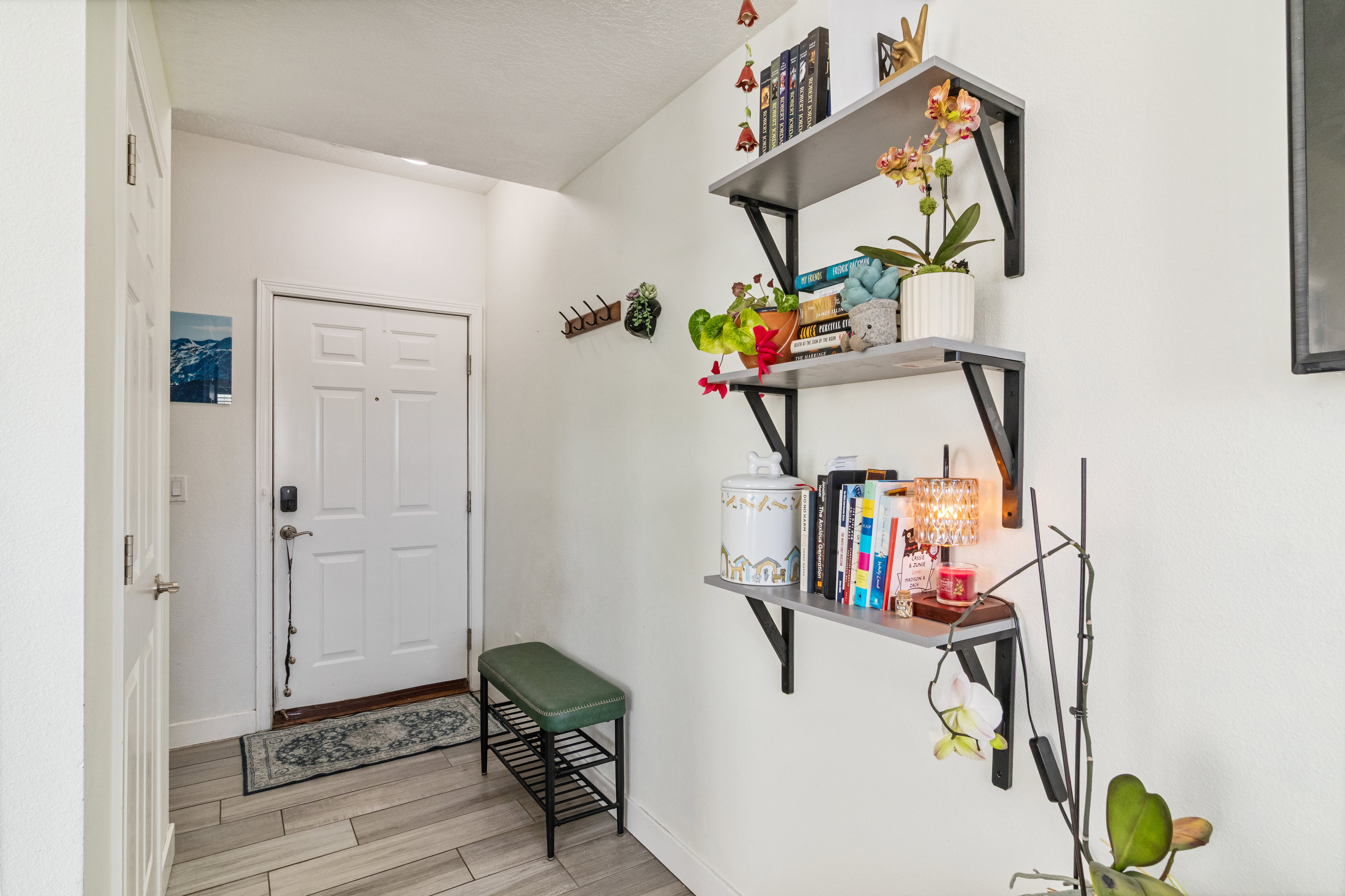 Stairs to the right of front entry