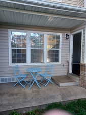 View of exterior backyard featuring a patio area