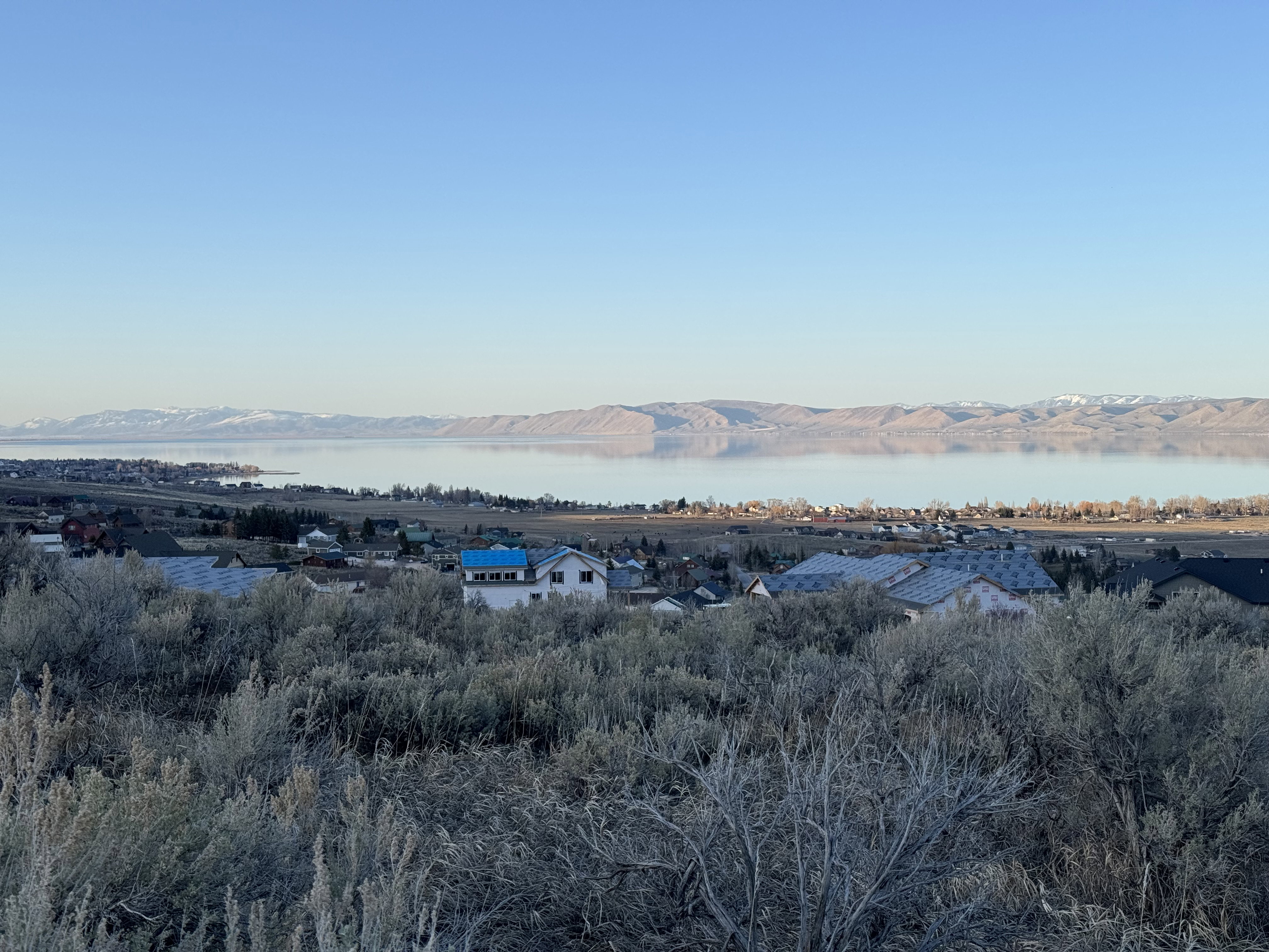 Water view with mountains