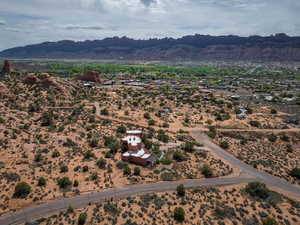View of rural area with a mountainous background