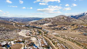 Mountain view with nearby suburban area