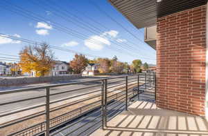 Photos of a finished unit - Balcony with a residential view