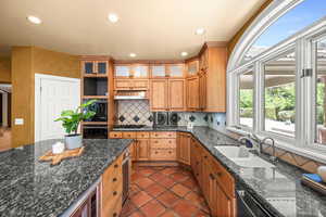 Kitchen with lots of storage and great lighting.