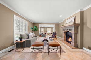 Large Living Room with Fireplace.