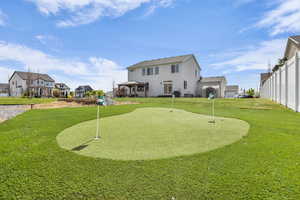 Professional Installed 3 hole turf green