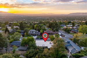 Aerial perspective with view of Salt Lake valley