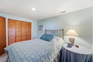 Bedroom featuring a closet