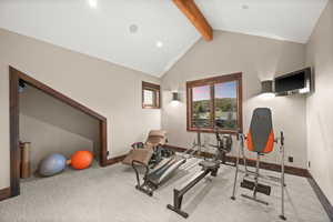 second bedroom upstairs or workout room