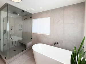 Steam shower, radiant floors as well