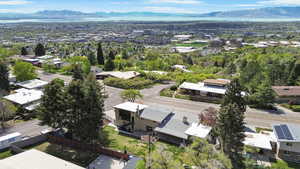 Drone / aerial view of mountains