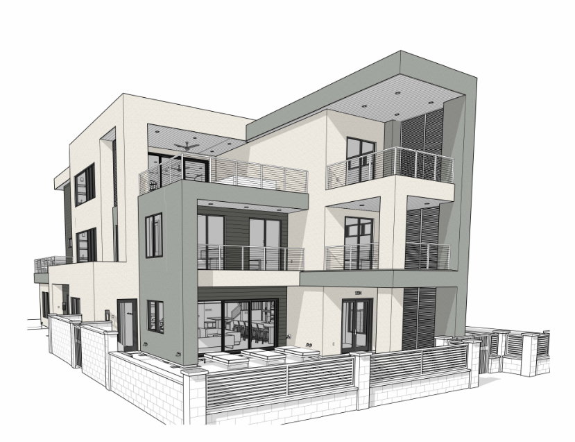 * Rendering of The Del Rey