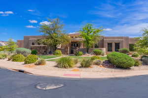 View of front of house with stucco siding