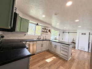 everyone knows the kitchen is the heart of the home, and this one beats pretty strong