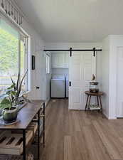 Washer and dryer are in their own room, so no more trying to do your laundry in a cramped hall way