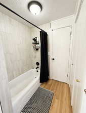 Main bathroom has extra storage