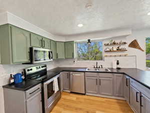 Newer stainless steel appliances