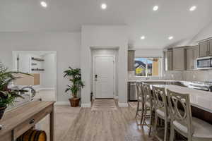 Welcome! Front door, opens to the great room