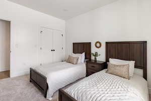 Large bedroom with large closet.