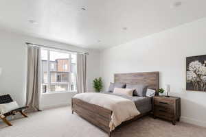 Primary bedroom with great natural light.