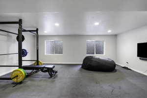 Workout area