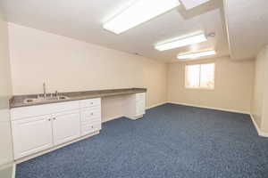 West room in the basement, could be a craft room, office, workshop or bedroom with an added wardrobe.