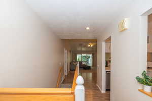 Hall leading from the entry to the rest of the home.