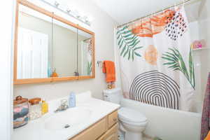 Ensuite for the east bathroom with shower / soaker bathtub combination.