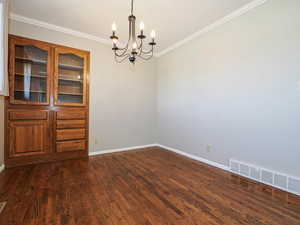 Dining Room with Built-in China Cabinet
