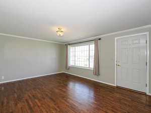 Large Living Room with real Hardwood Floors