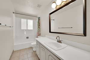 Hall bath with new tub surround