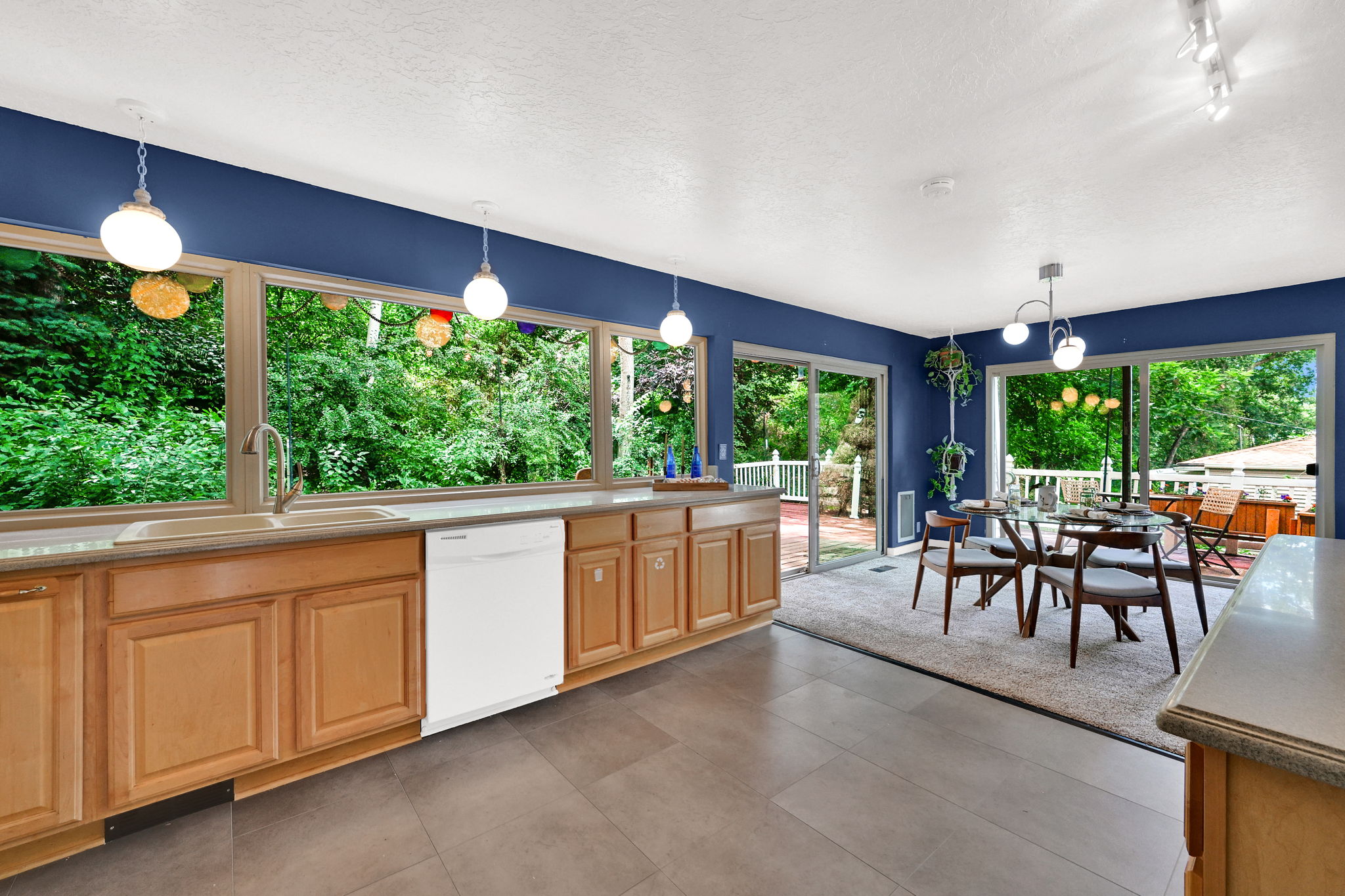 Check out the view from these kitchen windows!