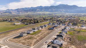 View of property location with nearby suburban area and a mountain backdrop