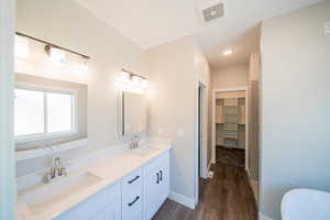 Primary Bathroom with double vanity