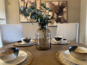 Dining area view