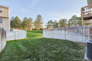 View of private backyard