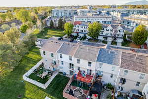 Drone / aerial view of the backyard
