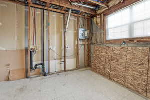 Utility room with new laundry valves and main water shut off valve