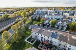 Drone / aerial view of the community