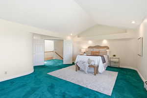 Bedroom featuring baseboards and carpet flooring