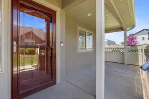Covered porch to enjoy