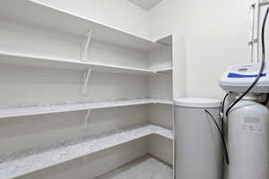 Large storage off of laundry room