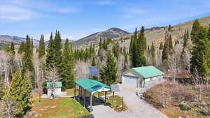 View of mountain background