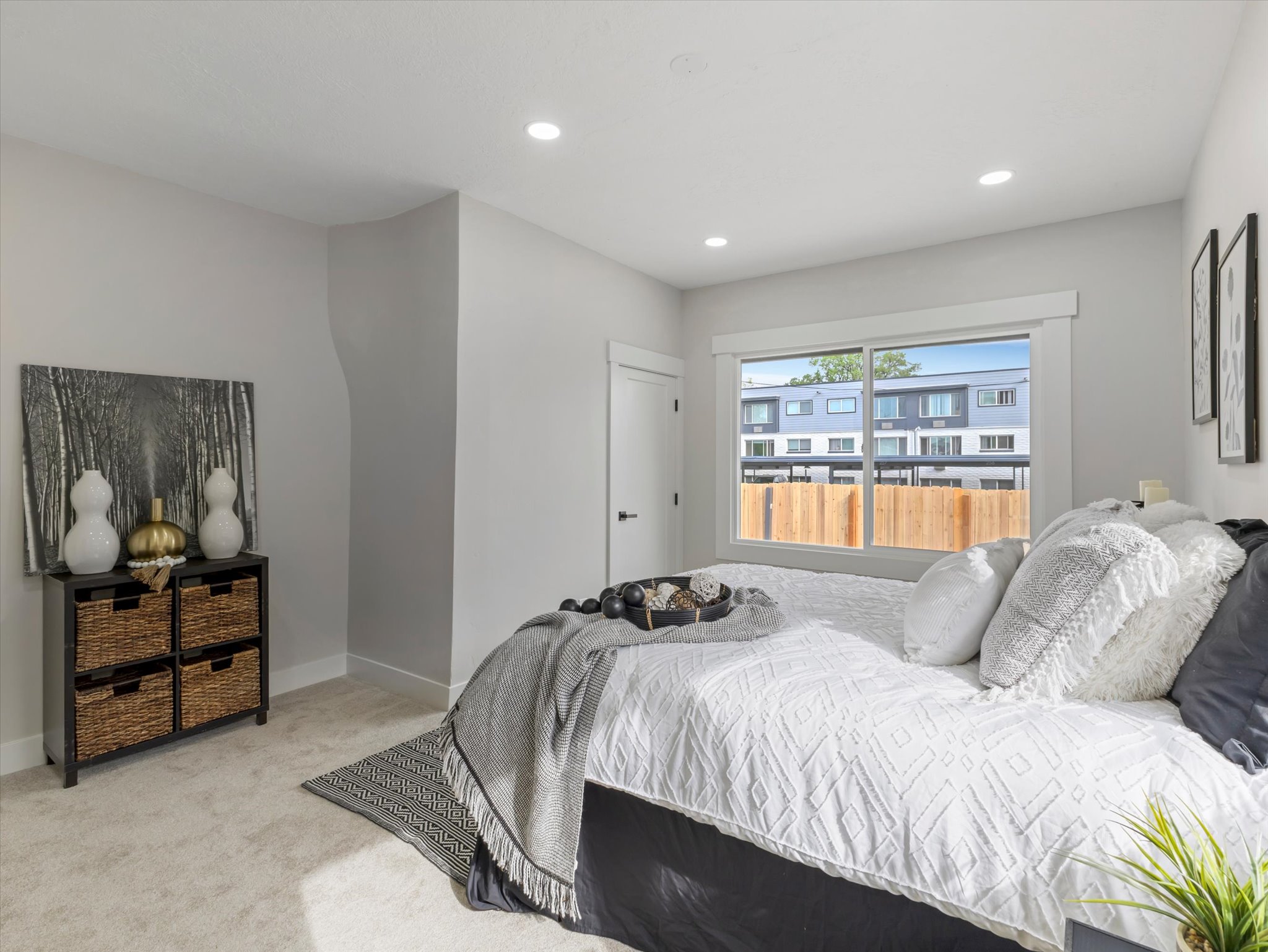Primary bedroom featuring walk in closet