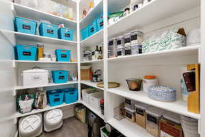 View of storage area