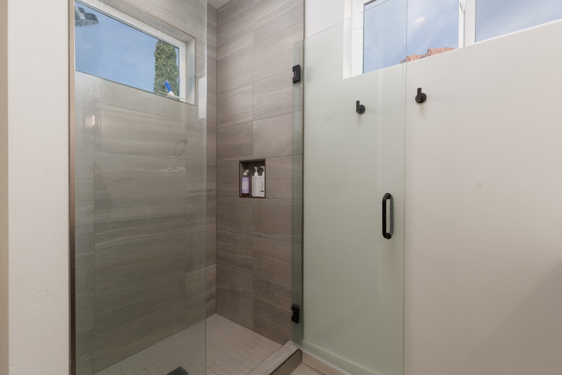 Bathroom featuring a stall shower